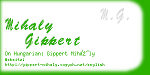 mihaly gippert business card